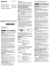 Sony SRS-XB01 Guía De Referencia