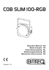 Briteq COB SLIM 100-RGB Manual De Instrucciones