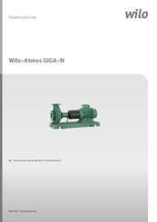 Wilo Atmos GIGA-N Instrucciones De Instalación Y Funcionamiento