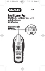 Stanley IntelliLaser Pro 77-500 Manual De Instrucciones