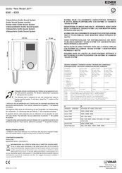 Vimar ELVOX Giotto 6341 Guia De Inicio Rapido