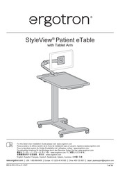 Ergotron StyleView Guía De Instalación Para El Usuario