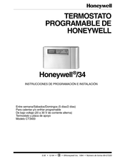 Honeywell CT3400 Instrucciones De Programación E Instalación