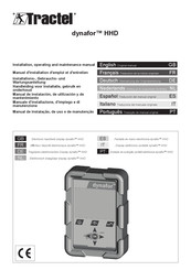 Tractel dynafor HHD Manual De Instalación, De Utilización Y De Mantenimiento