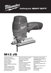 Milwaukee M12 JS Manual Original