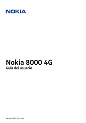 Nokia 8000 4G Guia Del Usuario