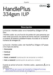 Doro HandlePlus 334gsm IUP Manual Del Usuario