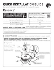 Big Ass Fans Essence Guía De Instalación Rápida