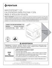 Pentair MASTERTEMP 125 Manual De Instalación Y Operación