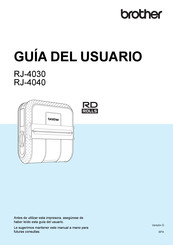 Brother RuggedJet RJ-4030 Guia Del Usuario