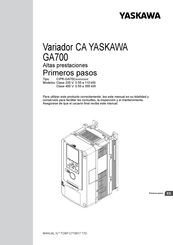 YASKAWA CIPR-GA70C Serie Primeros Pasos