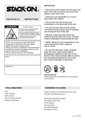 Stack-On TDS-42-SG-E-S Manual De Instrucciones