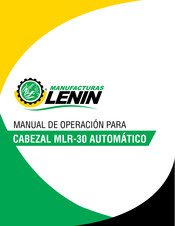 Manufacturas Lenin MLR Manual De Operación