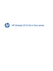 HP Deskjet 2510 All-in-One Series Manual Del Usuario