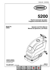 Tennant 609601 Manual De Operación Y De Piezas