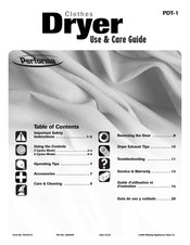 Maytag PDET910AYW Guía De Uso Y Cuidado