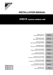 Daikin REYAQ10P7Y1B Manual De Instalación