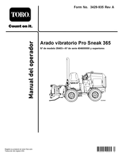 Toro Pro Sneak 365 Manual Del Operador