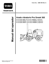 Toro Pro Sneak 365 Manual Del Operador