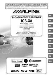 Alpine ICS-X8 Guía De Referencia Rápida
