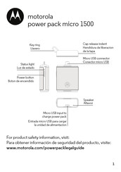 Motorola power pack micro 1500 Manual Del Usuario