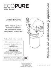 ECOPURE EPWHE Manual De Instalación Y Operación