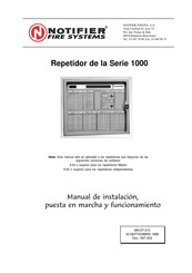 Notifier 1000 Serie Manual De Instalación, Puesta En Marcha Y Funcionamiento