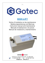 Gotec HIGH-LIFT Manual De Instalación Y Mantenimiento