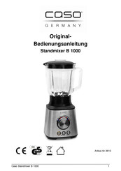 Caso Standmixer B 1000 Manual Del Usuario