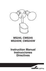 Cooper Lighting CMS245 Manual De Instrucciones