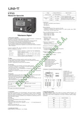 UNI-T UT521 Manual De Operación