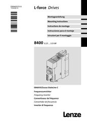 Lenze E84AVSCE3712 Serie Instructions De Montage