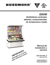 Hussmann GVSM-5272 Manual De Instalación Y Servicio
