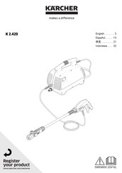 Kärcher K 2.420 Manual Del Instrucciones