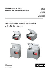 Franke EV-220 Instrucciones Para La Instalación