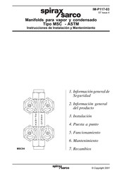 Spirax Sarco MSC04 Instrucciones De Instalación Y Mantenimiento