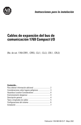 Rockwell Automation Allen-Bradley 1769-CLL1 Instrucciones Para La Instalación