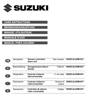 Suzuki 990D0-ALARM-001 Manual Para Usuario