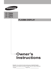 Samsung FP-T5884 Instrucciones Del Propietario