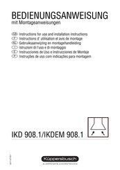 KÜPPERBUSCH IKDEM 908.1 Instrucciones De Uso E Instrucciones De Montaje