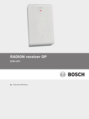 Bosch RADION receiver OP Guía De Referencia