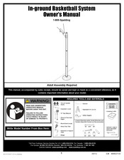 SPALDING 1-800 Manual Del Usuario