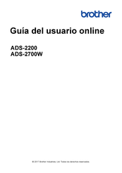 Brother ADS-2700W Guía Del Usuario Online