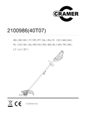 Cramer 40T07 Traducción De Las Instrucciones Originales