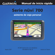 Garmin GPSMAP 700 Serie Manual De Inicio Rápido