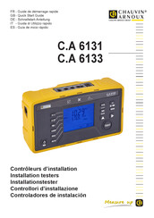 Chauvin Arnoux C.A 6133 Guia De Inicio Rapido