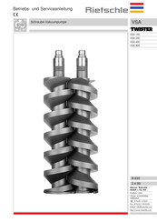 Rietschle TWISTER VSA 330 Manual De Instrucciones