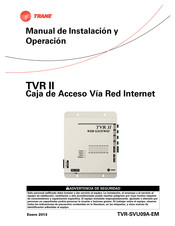 Trane TVR II Manual De Instalación Y Operación