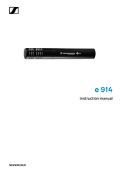 Sennheiser e914 Manual De Instrucciones