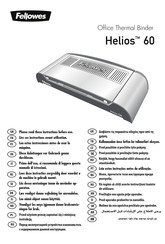 Fellowes Helios 60 Manual De Instrucciones